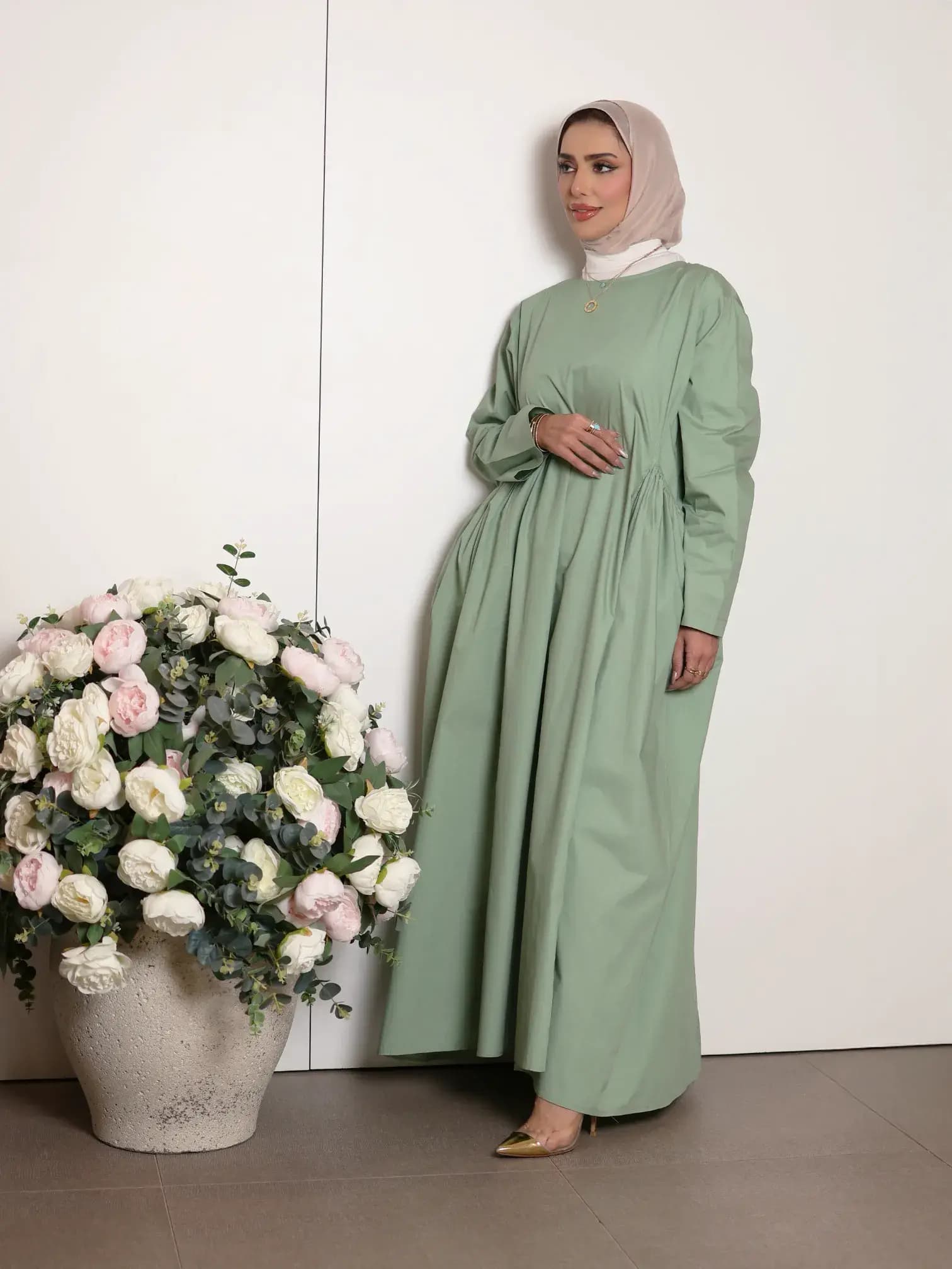 فستان قطني أنيق